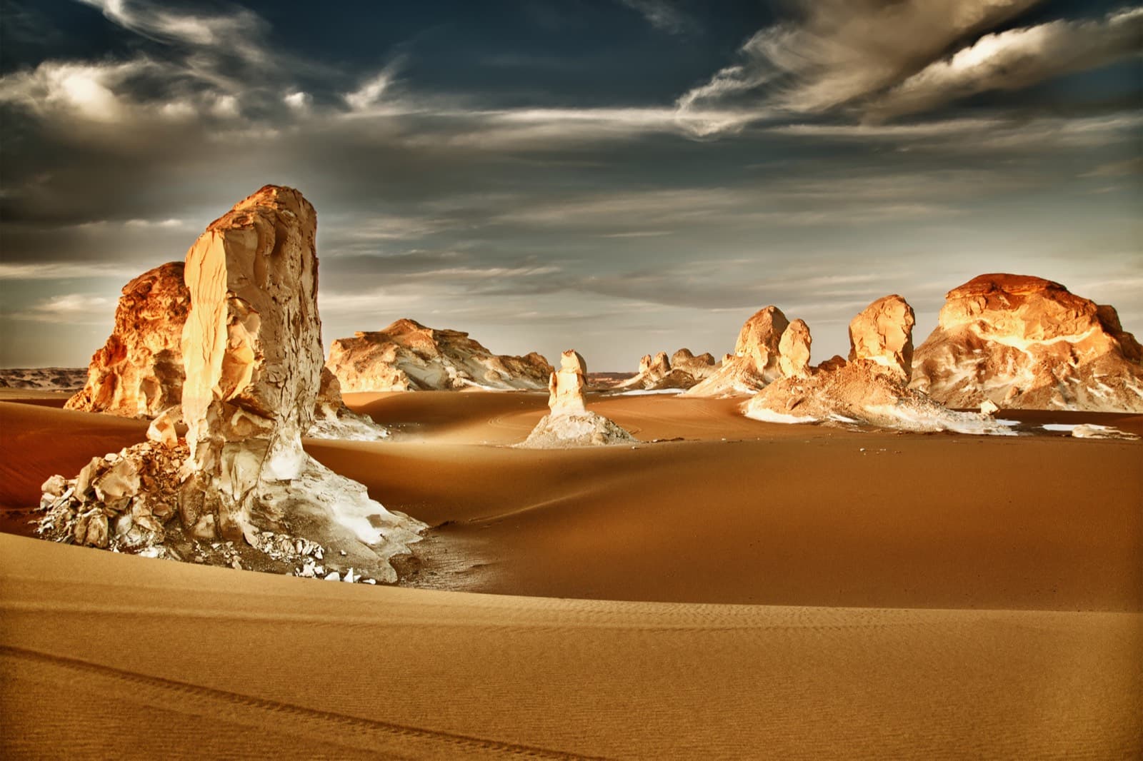Chalk formations in Egypt's White Desert
