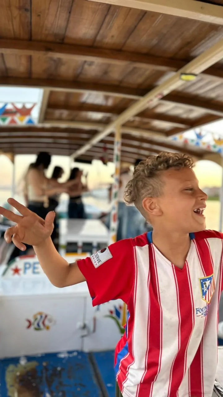 Guests dancing on a Nile boat in Luxor
