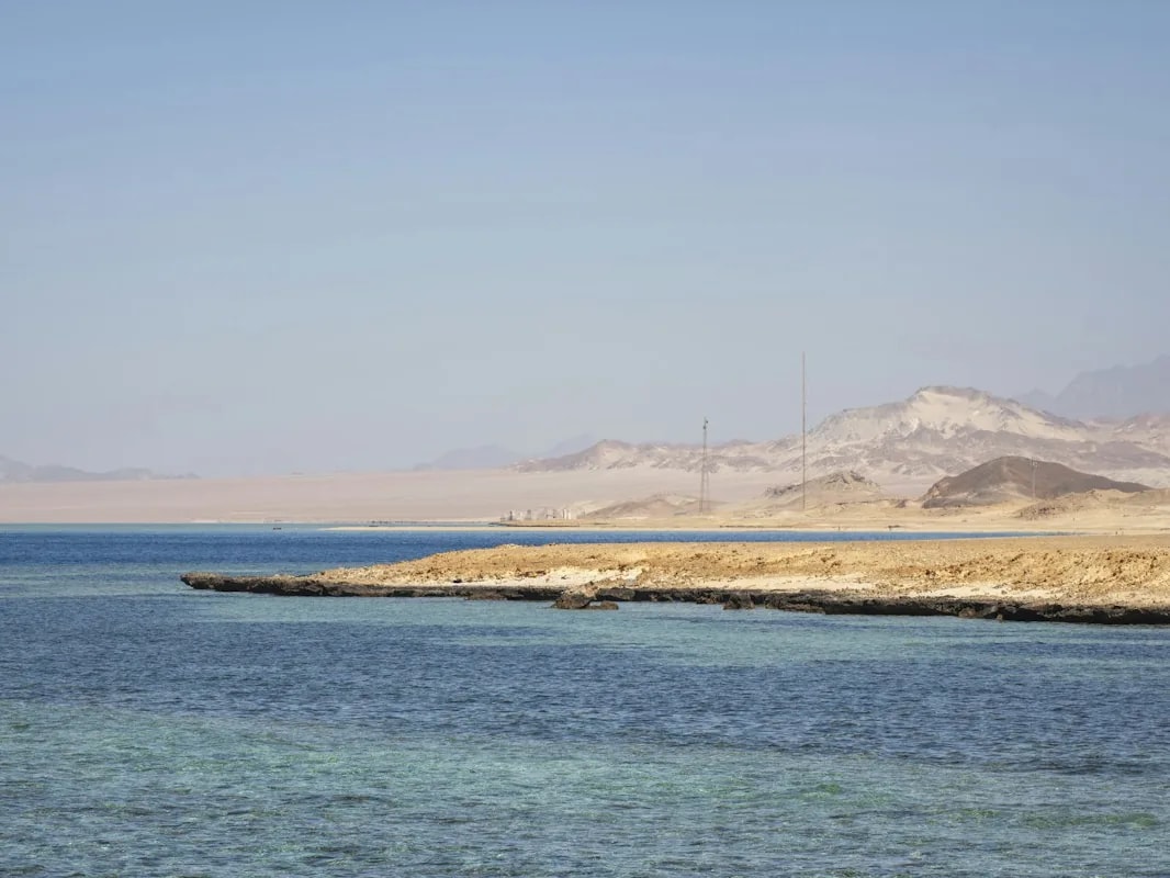 The Red Sea coast at Hurghada