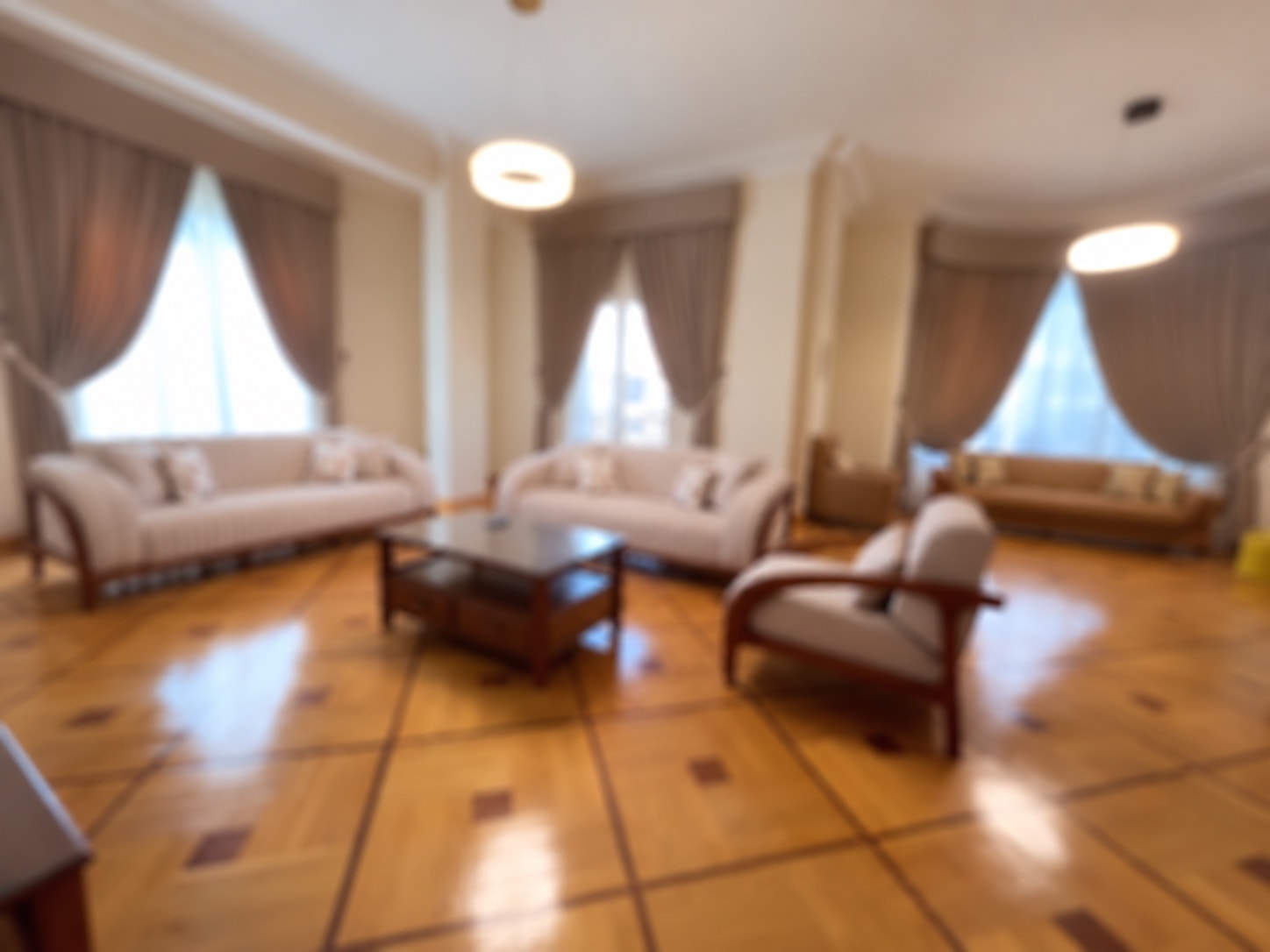 The large living room of Unit 4 in New Cairo